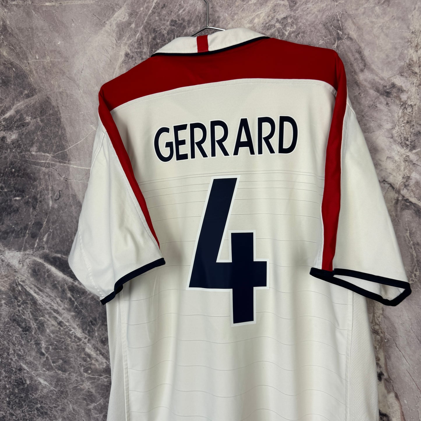 England 2004-2005 Home Jersey — Gerrard #4 XXL