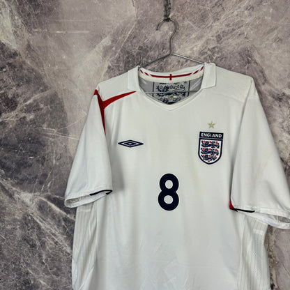 England 2005-2007 Home Jersey — Lampard #8 XL