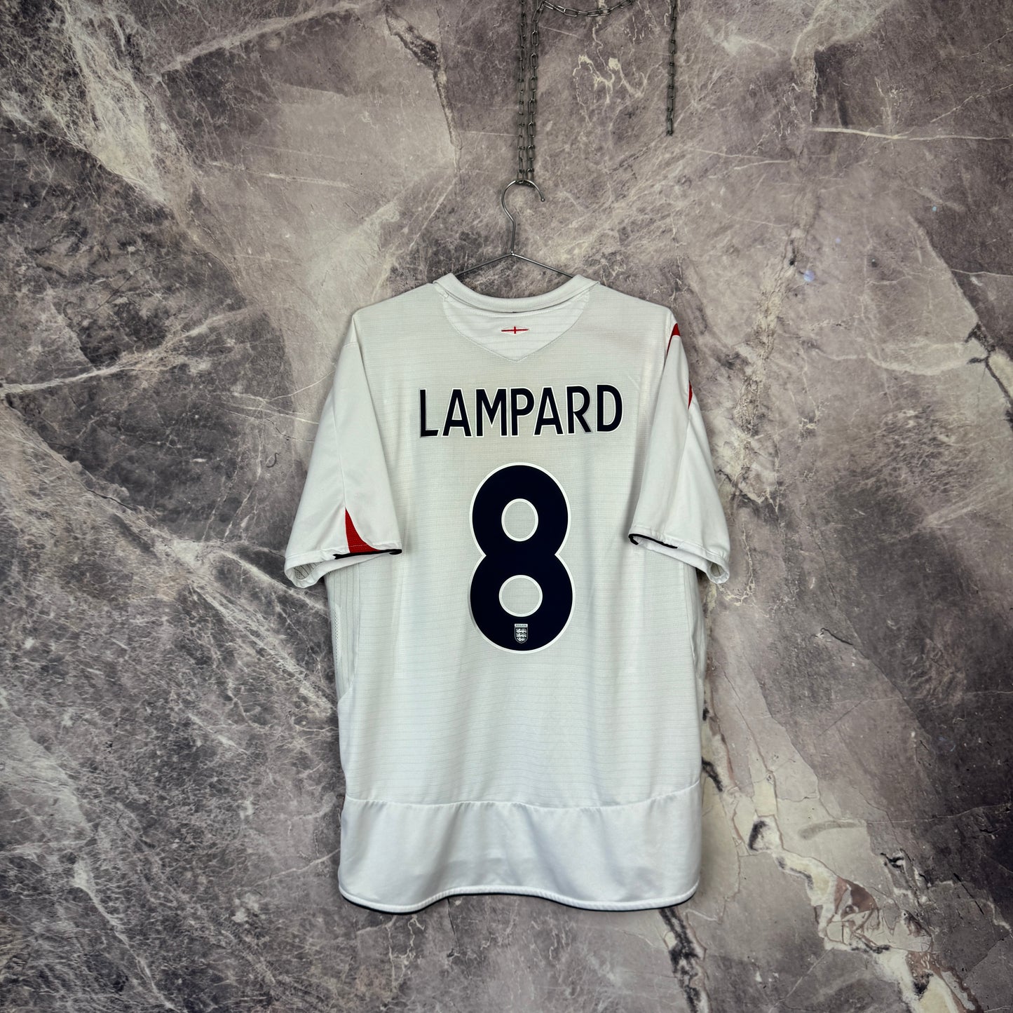 England 2005-2007 Home Jersey — Lampard #8 XL