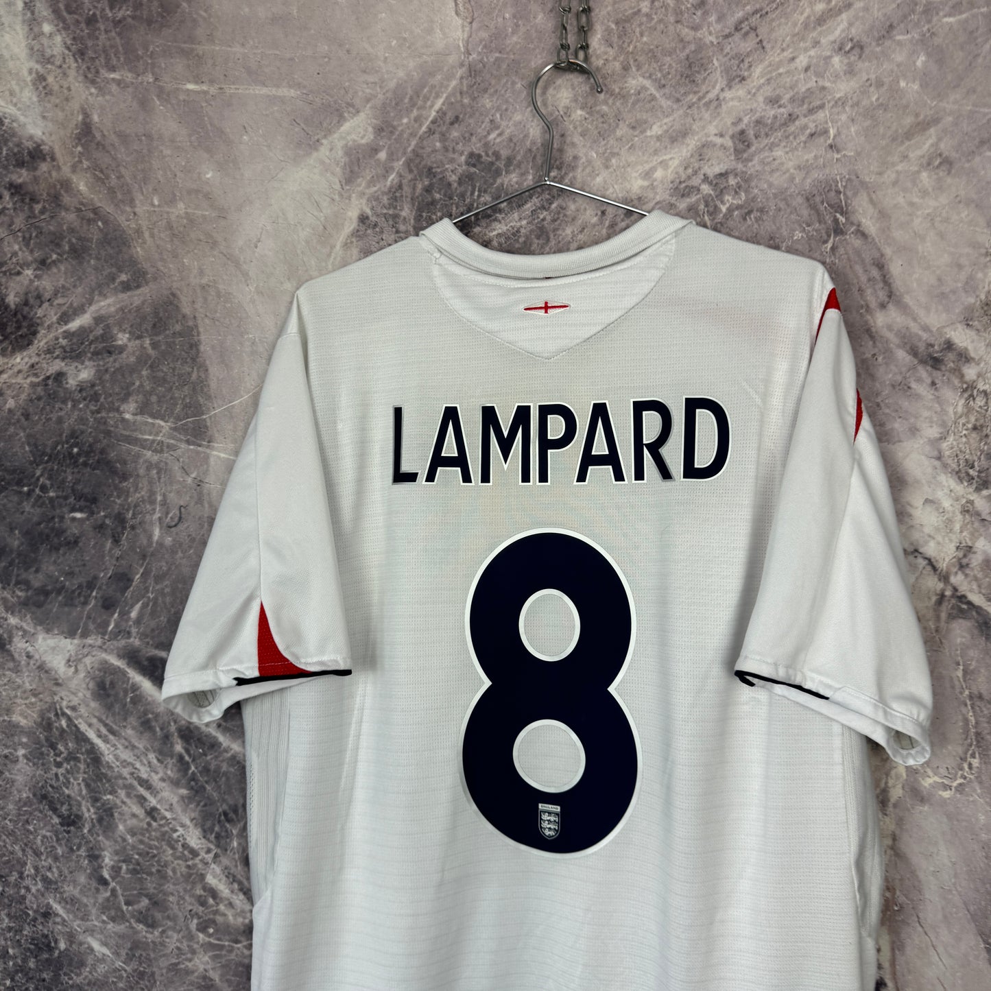 England 2005-2007 Home Jersey — Lampard #8 XL