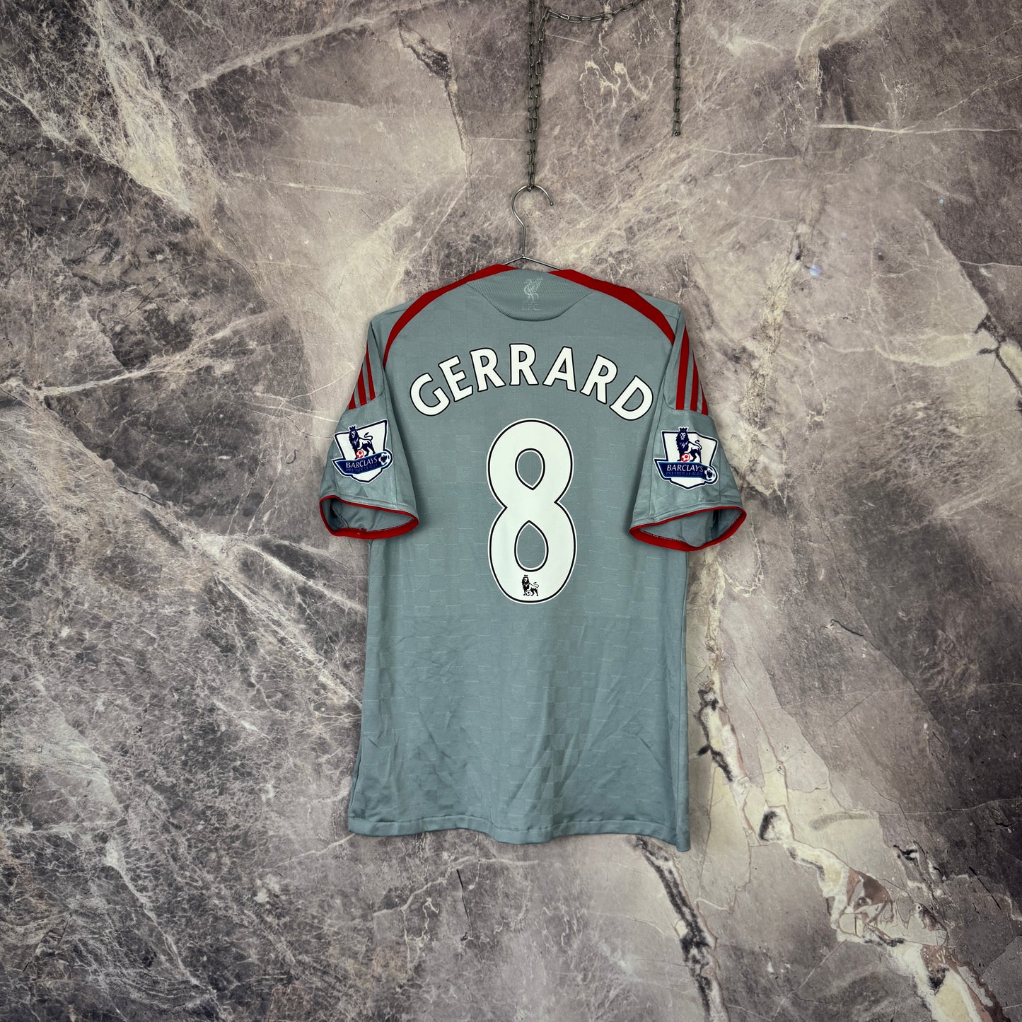 Liverpool 2008-2009 Away Jersey — Gerrard #8 M