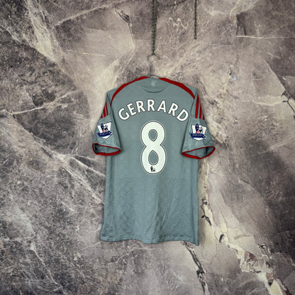 Liverpool 2008-2009 Away Jersey — Gerrard #8 M
