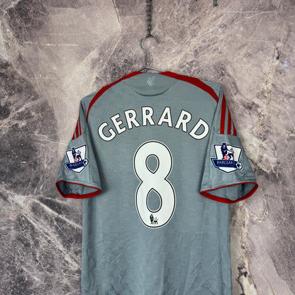 Liverpool 2008-2009 Away Jersey — Gerrard #8 M