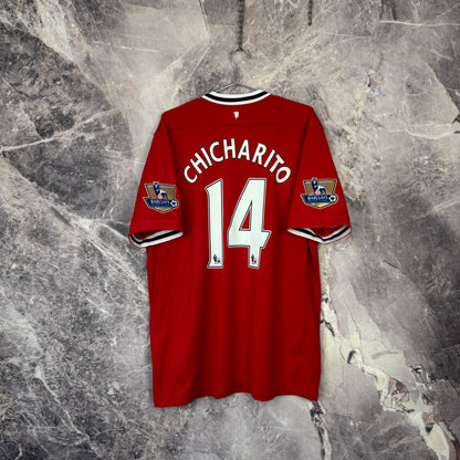 Manchester United 2011-2012 Home Jersey — Chicharito #14 2XL