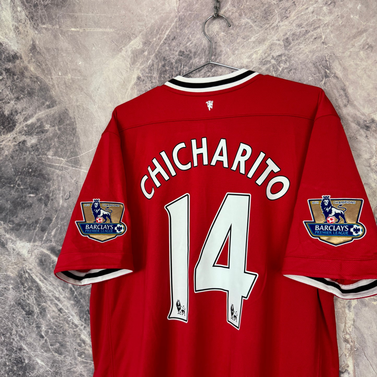 Manchester United 2011-2012 Home Jersey — Chicharito #14 2XL