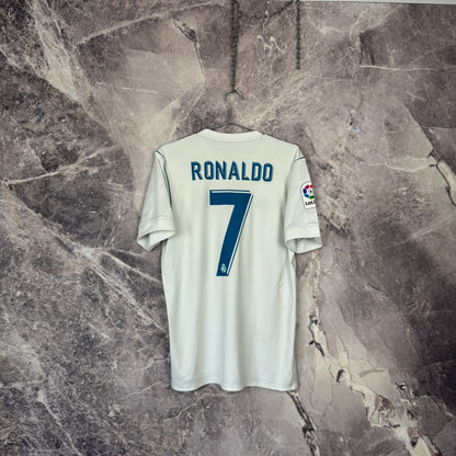 Real Madrid 2017-2018 Home Jersey — Ronaldo #7 M