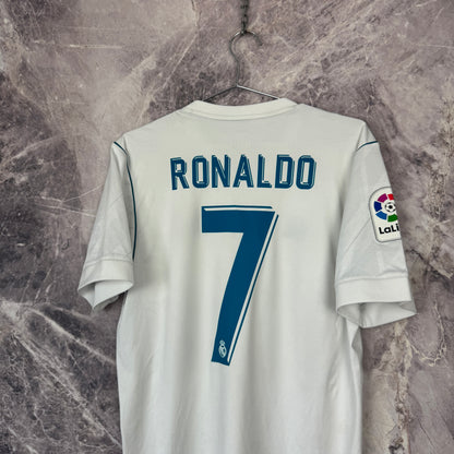 Real Madrid 2017-2018 Home Jersey — Ronaldo #7 M