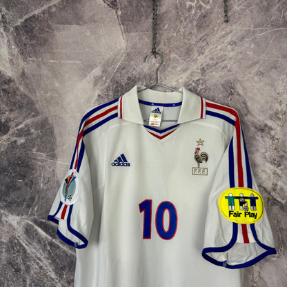 France 2000 Away Jersey — Zidane #10 L