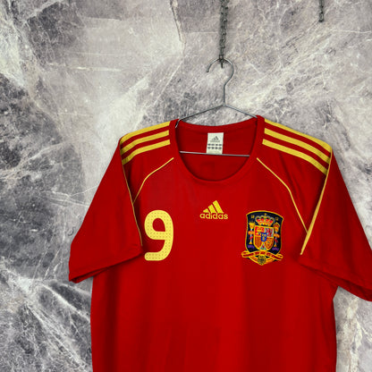 Spain 2007-2008 Home Jersey — Torres #9 M