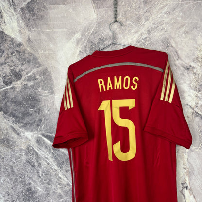Spain 2010 Home Jersey — Ramos #15 L
