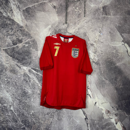 England 2006 Away Jersey — Beckham #7 L