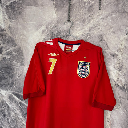 England 2006 Away Jersey — Beckham #7 L