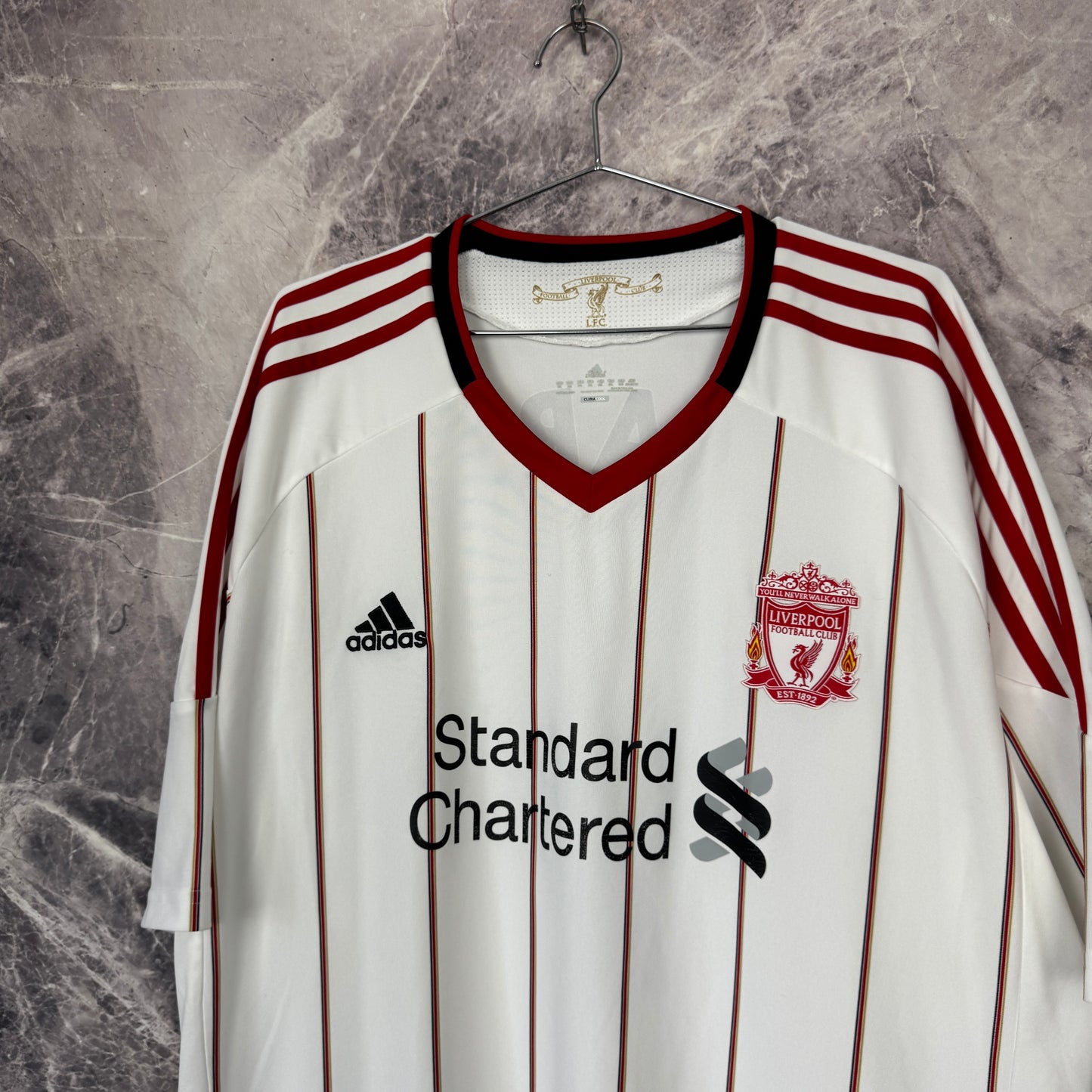Liverpool 2010-2011 Away Jersey — Suarez #7 3XL