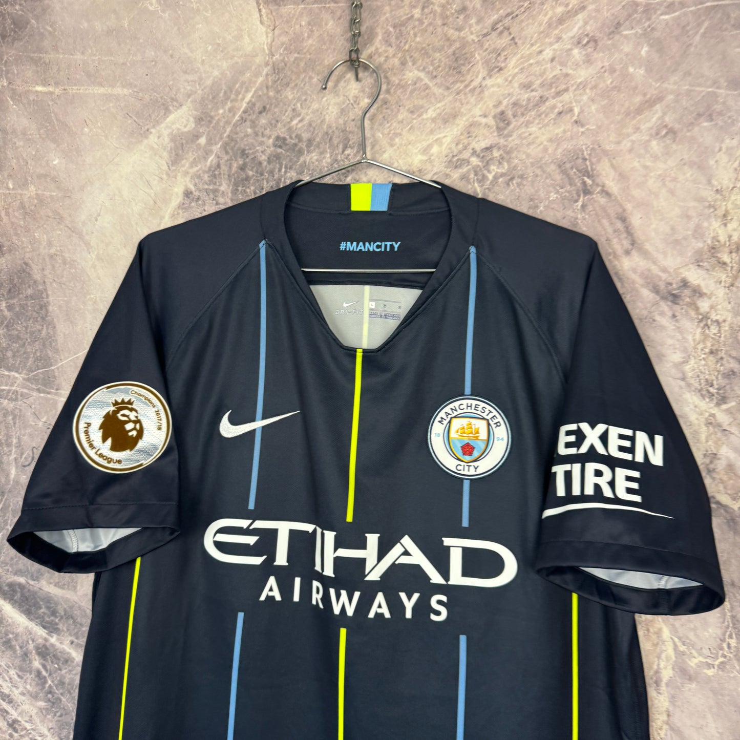 Manchester City 2018-2019 Away Jersey — Kompany #4 L