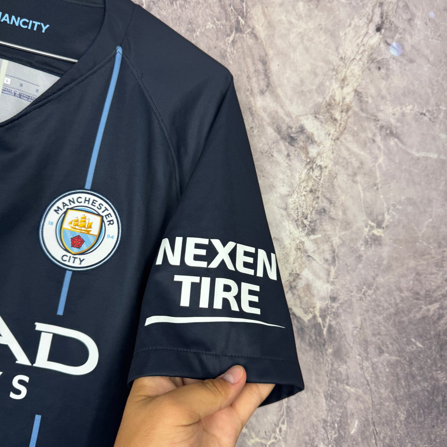 Manchester City 2018-2019 Away Jersey — Kompany #4 L