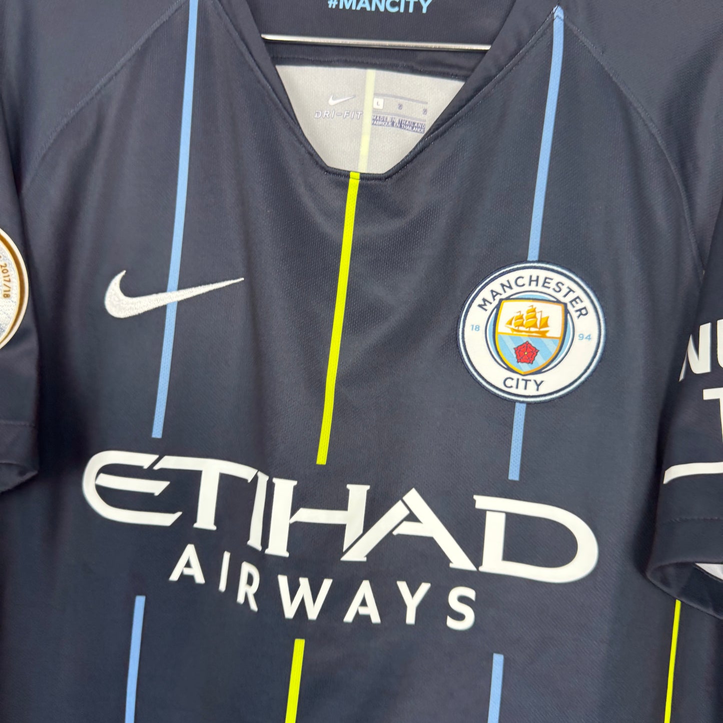 Manchester City 2018-2019 Away Jersey — Kompany #4 L