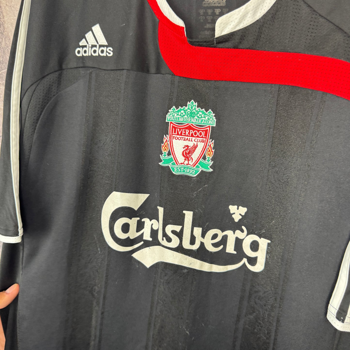 Liverpool 2007-2008 Away Jersey — Torres #9 XL