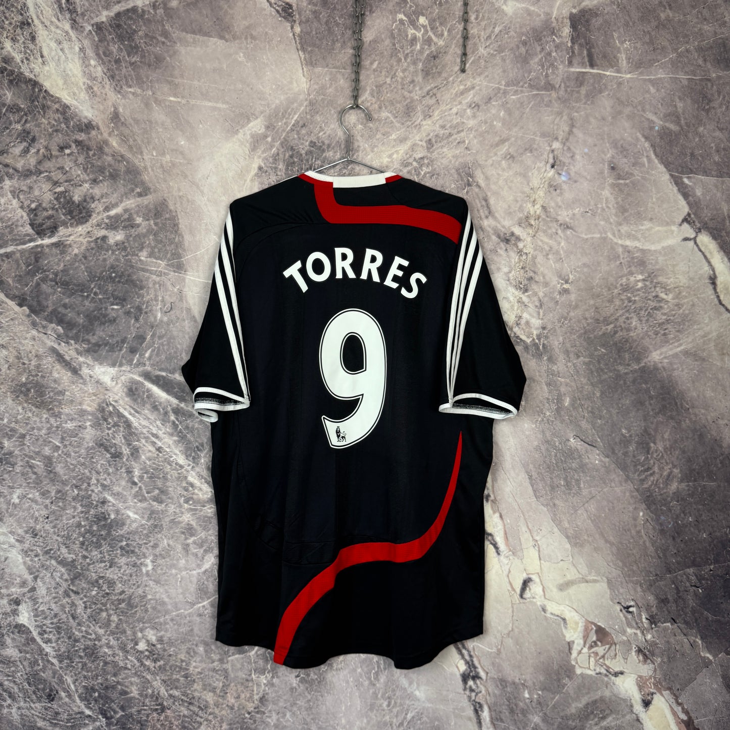 Liverpool 2007-2008 Away Jersey — Torres #9 XL