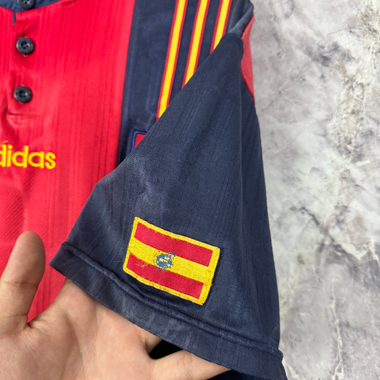 Spain 1996-1998 Home Jersey — L