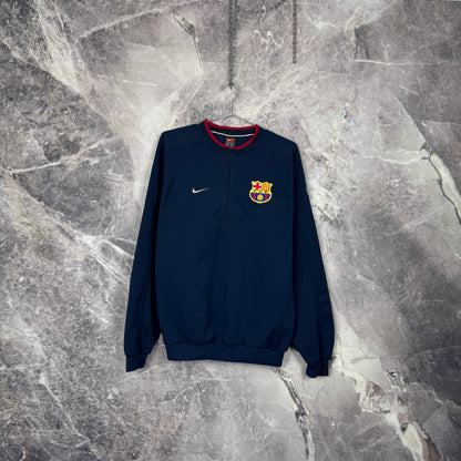 FC Barcelona 1998-1999 Training 1/4 Zip Top — M
