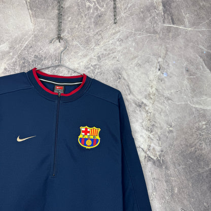 FC Barcelona 1998-1999 Training 1/4 Zip Top — M