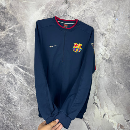 FC Barcelona 1998-1999 Training 1/4 Zip Top — M