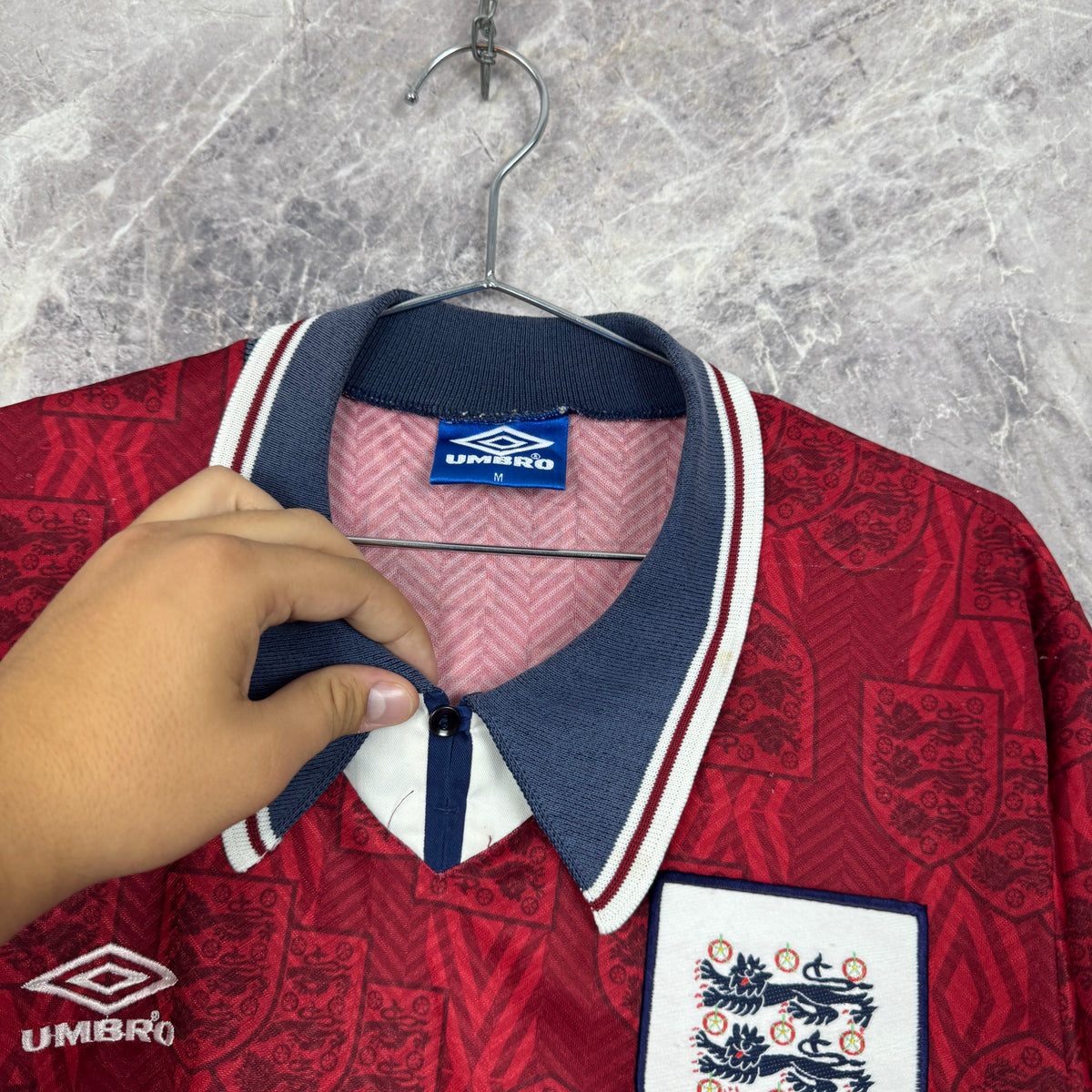 England National Team 1993-1995 Away Jersey — M