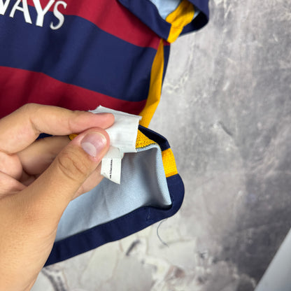 FC Barcelona 2015-2016 Home Jersey — Suárez #9 L