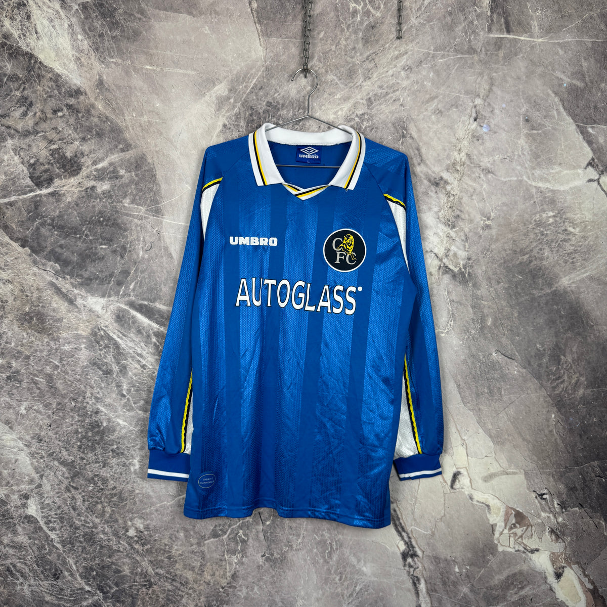 Chelsea FC 1997-1999 Home Long Sleeve Jersey — XL