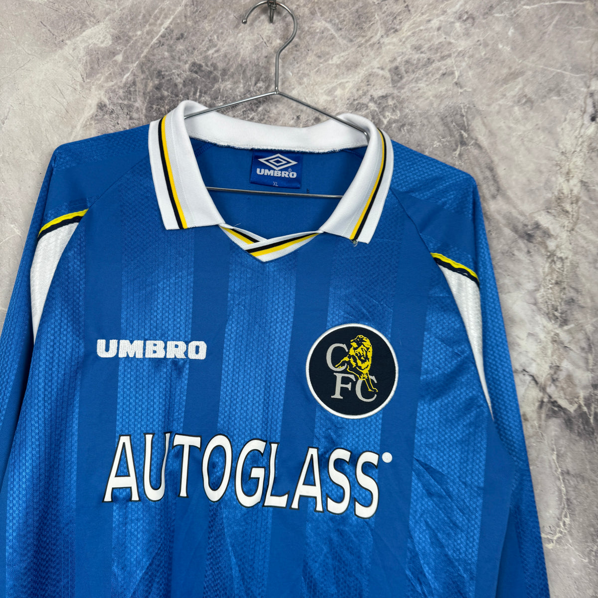 Chelsea FC 1997-1999 Home Long Sleeve Jersey — XL