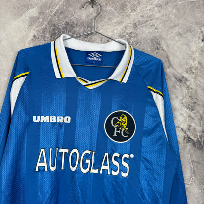 Chelsea FC 1997-1999 Home Long Sleeve Jersey — XL