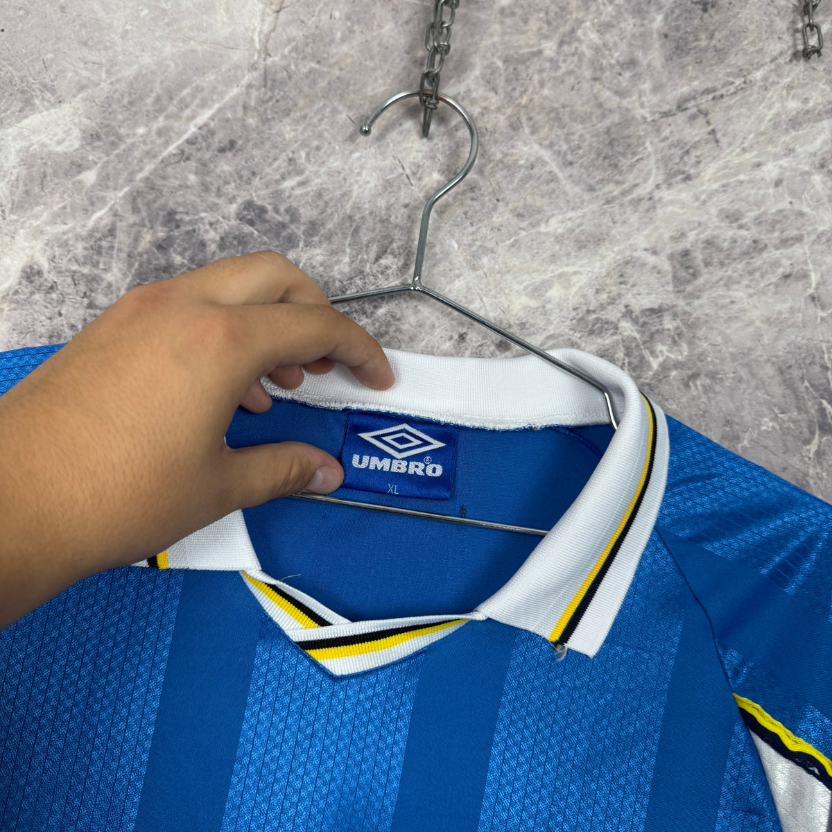 Chelsea FC 1997-1999 Home Long Sleeve Jersey — XL