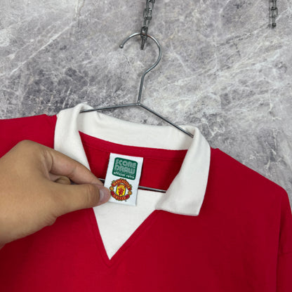 Manchester United Retro Replica Home Jersey — Long Sleeve S