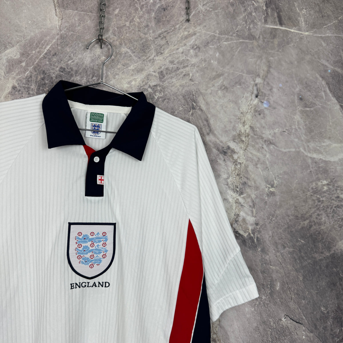 England National Team Retro Replica Home Jersey — XL
