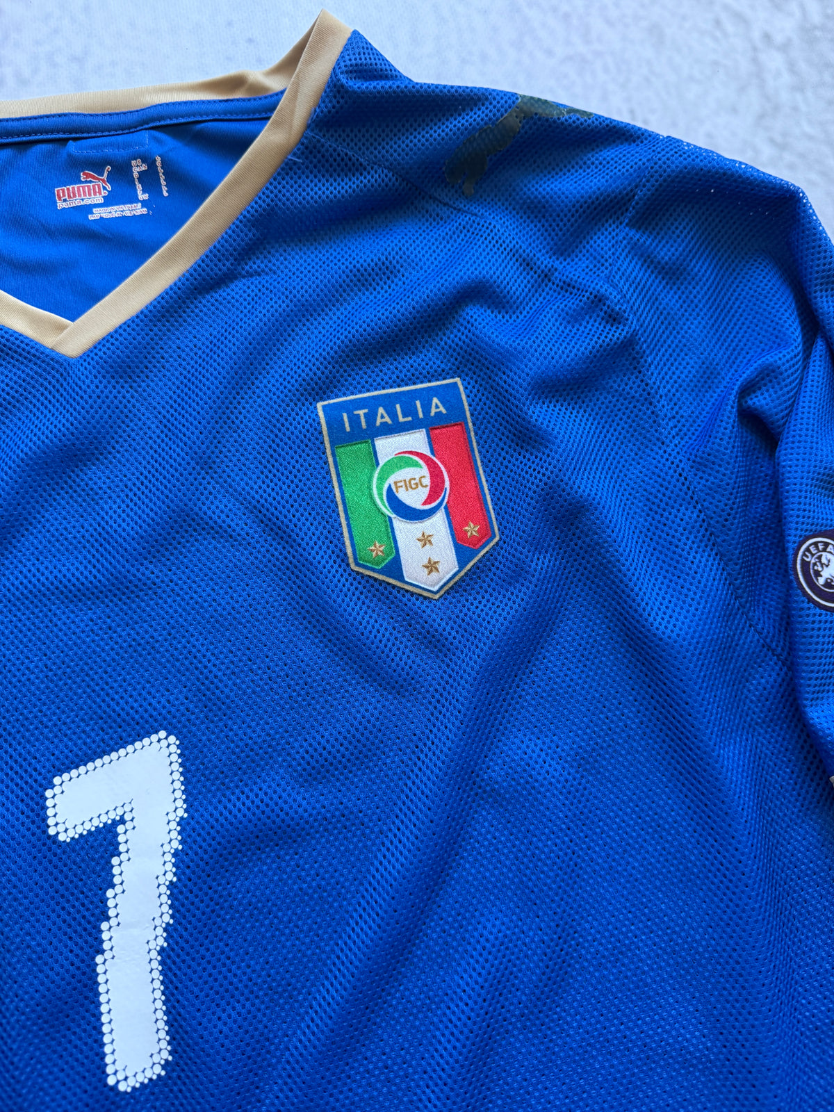Italy National Team 2008-2009 Home Jersey — Del Piero #7 L