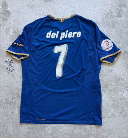 Italy National Team 2008-2009 Home Jersey — Del Piero #7 L