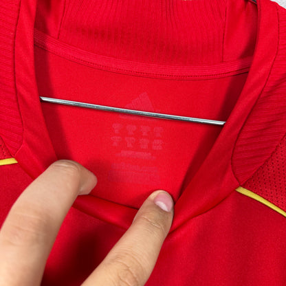 Spain 2008-2009 Home Jersey — Xavi #8 XL