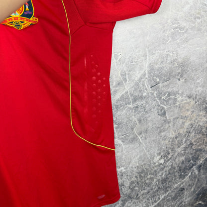Spain 2008-2009 Home Jersey — Xavi #8 XL