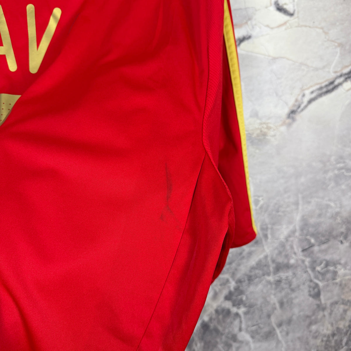 Spain 2008-2009 Home Jersey — Xavi #8 XL