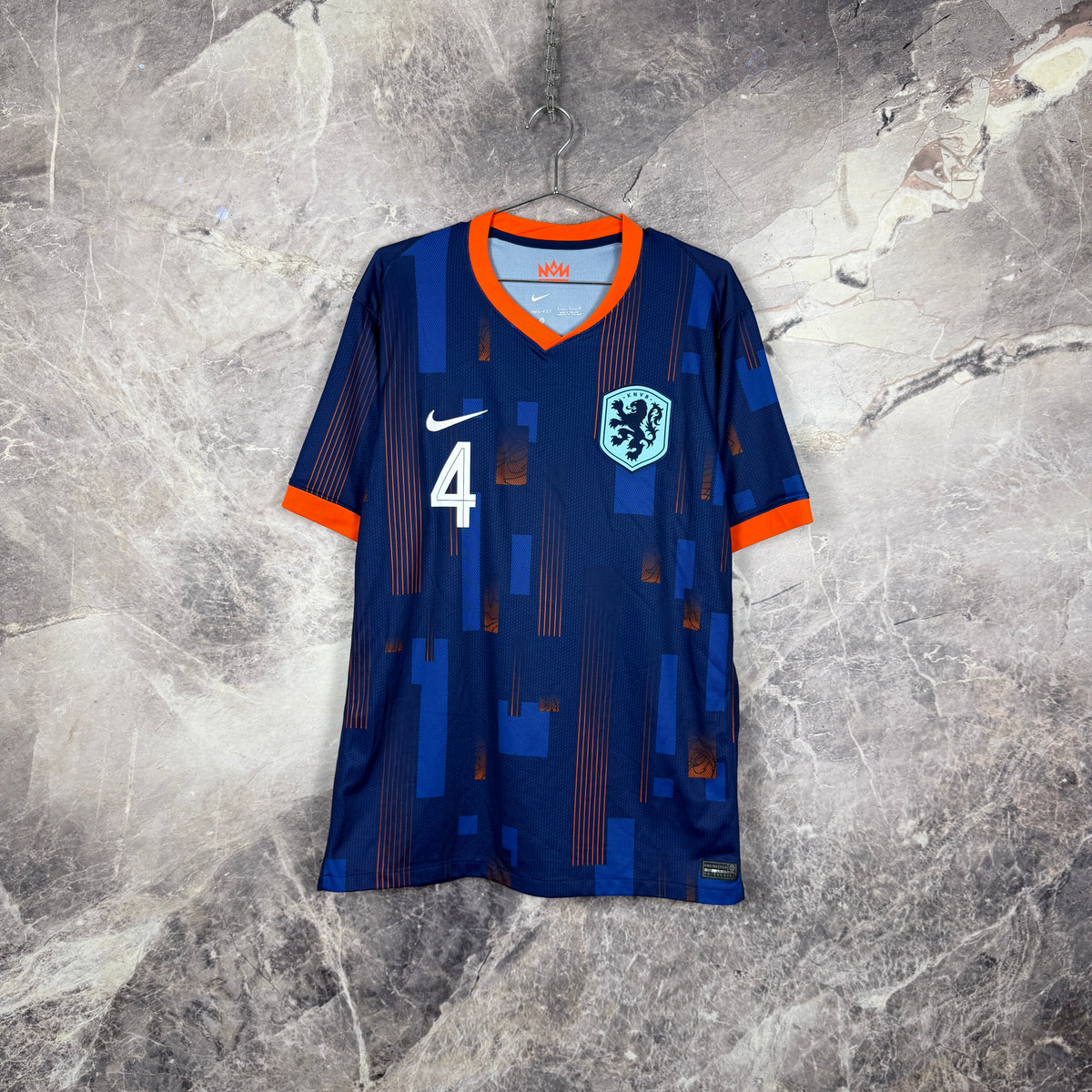 Netherlands 2024-2025 Away Jersey — Virgil #4 XL