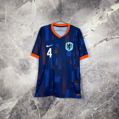 Netherlands 2024-2025 Away Jersey — Virgil #4 XL