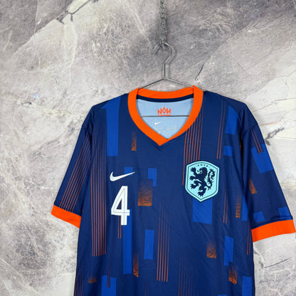 Netherlands 2024-2025 Away Jersey — Virgil #4 XL