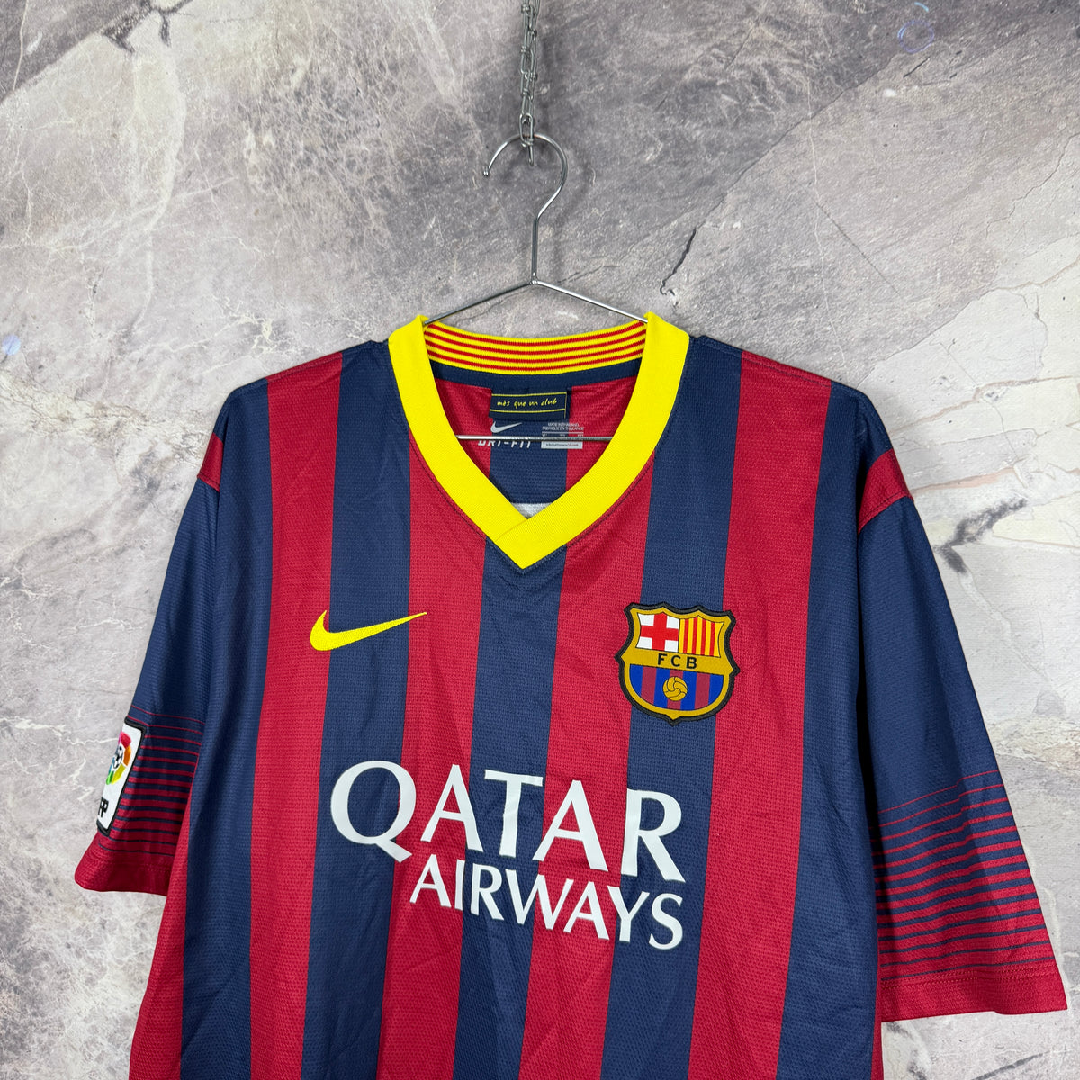 Barcelona 2013-2014 Home Jersey — Messi #10 XL