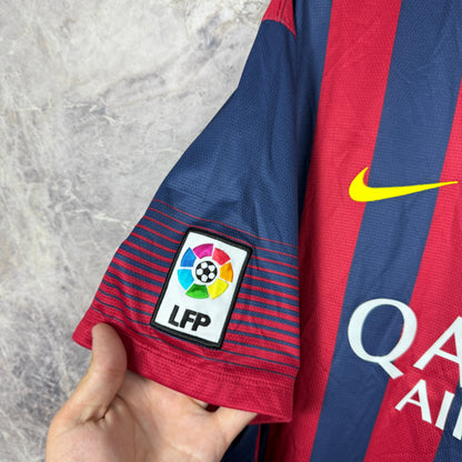 Barcelona 2013-2014 Home Jersey — Messi #10 XL