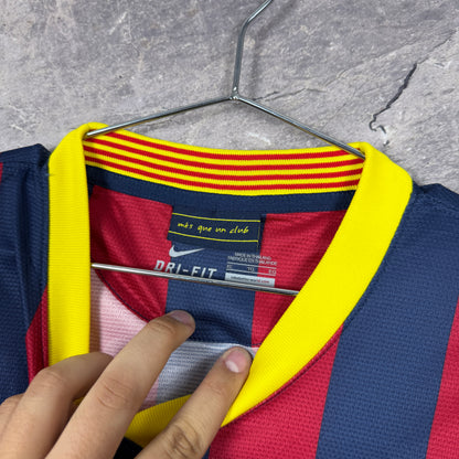 Barcelona 2013-2014 Home Jersey — Messi #10 XL