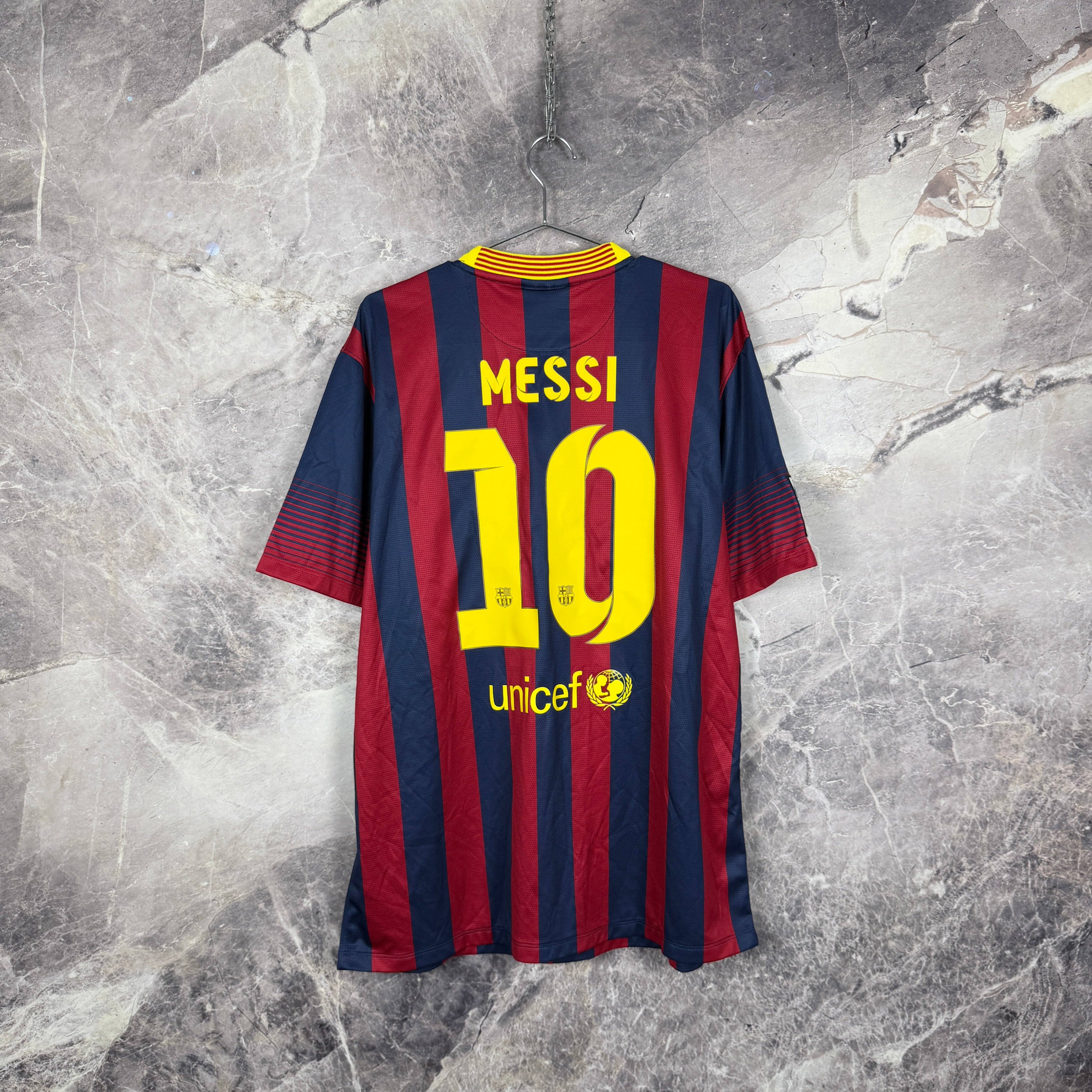 Barcelona 2013-2014 Home Jersey — Messi #10 XL – Only Passion Matters
