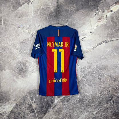 Barcelona 2016-2017 Home Jersey — Neymar Jr #11 S
