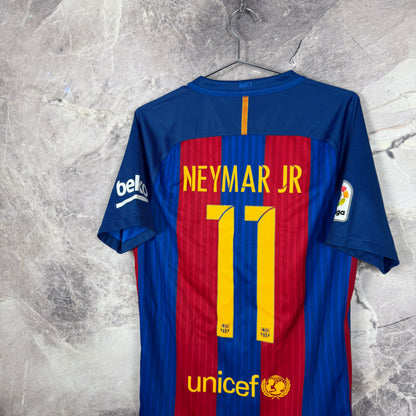 Barcelona 2016-2017 Home Jersey — Neymar Jr #11 S