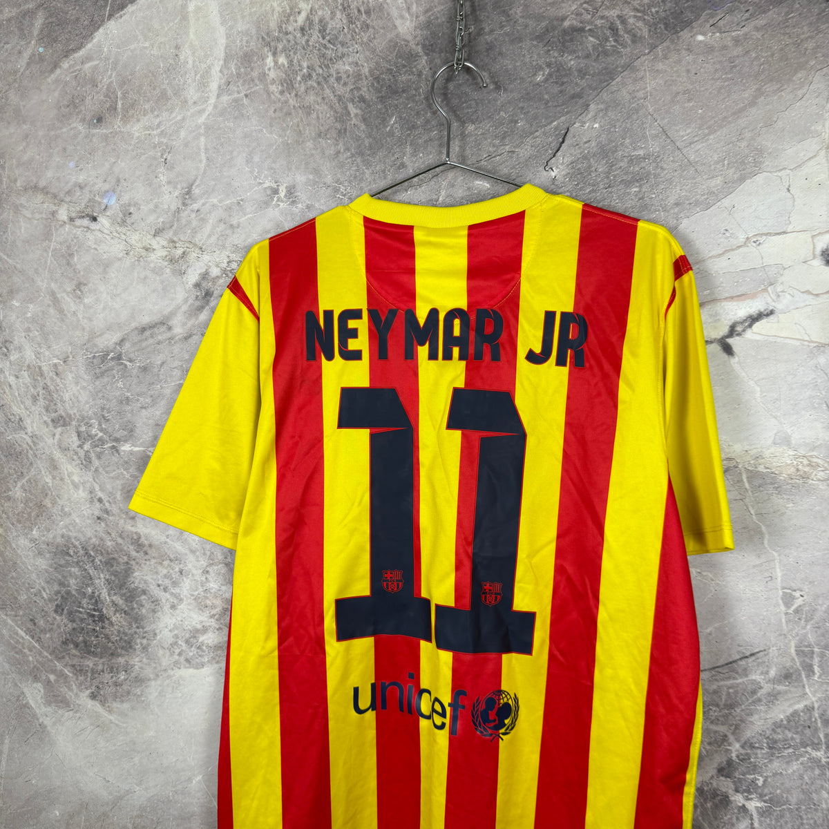 Barcelona 2013-2014 Away Jersey — Neymar Jr #11 L
