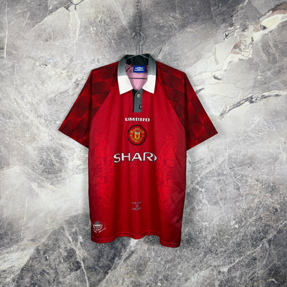 Manchester United 1996-1998 Home Jersey — Beckham #10 L